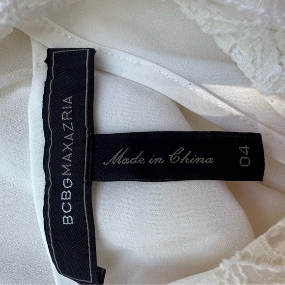 Bcbgmaxazria Kalli silk boho wedding dress lace maxi - Picture 4 of 5